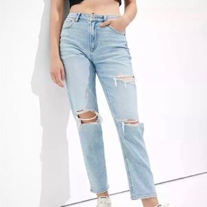 American Eagle Outfitters Stretch Mom straight jeans size 0
